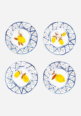 Set of 4 Plates Lemon Moroccan from Softstore