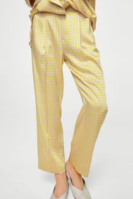 Pajama Style Printed Trousers from Mango