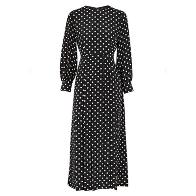 Emma Polka-Dot Silk Chiffon Maxi Dress from RIXO