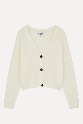 Ribbed Knit Cardigan   from Ganni 