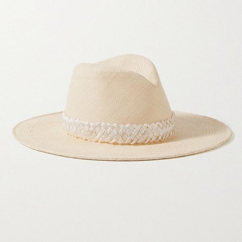 Jeanne Braided Straw Fedora from Gigi Burris