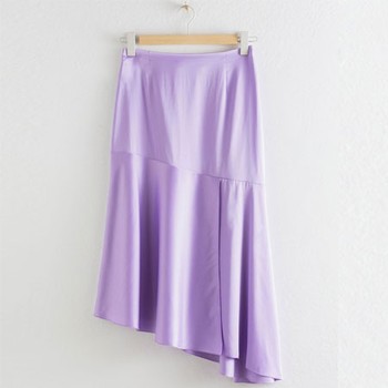 Asymmetric Satin Midi Skirt from & Other Stories