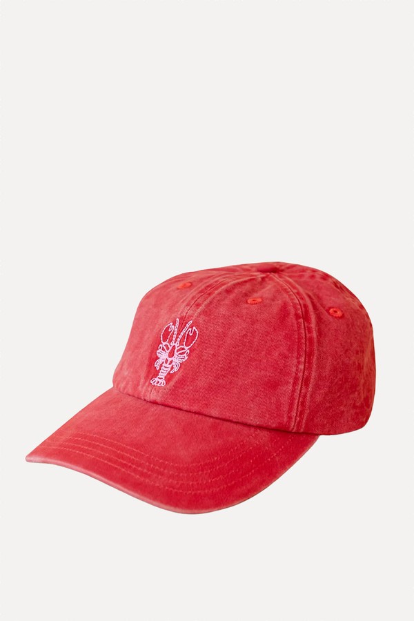 Embroidered Lobster Baseball Cap