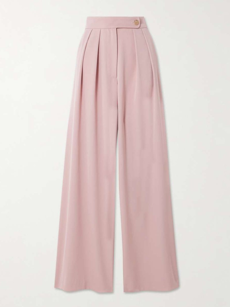 Pleated Wool Wide-Leg Pants from DRIES VAN NOTEN
