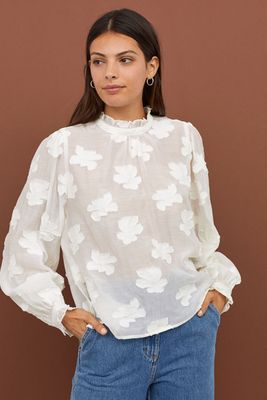 Jacquard Weave Blouse from H&M