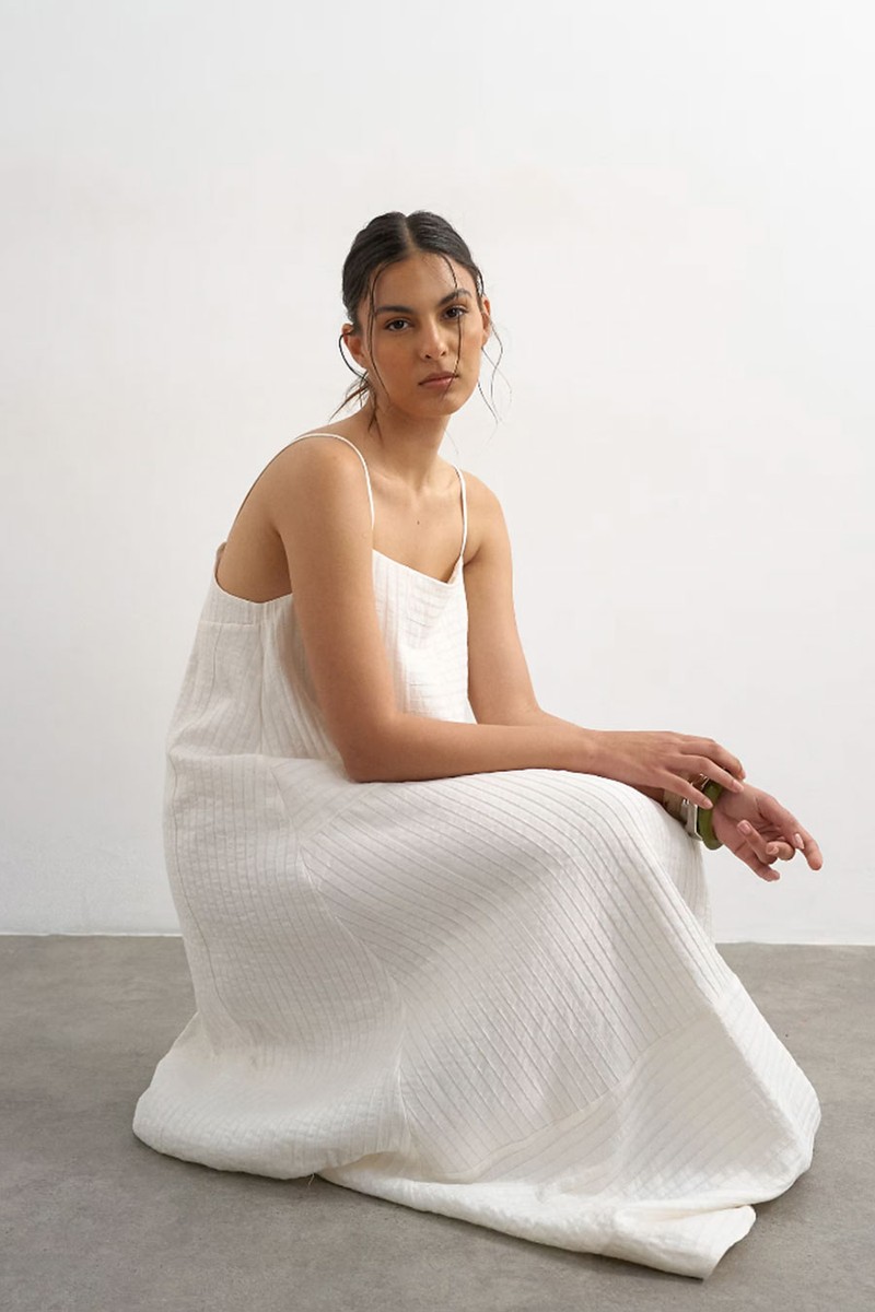 Premium Textured Maxi Sundress