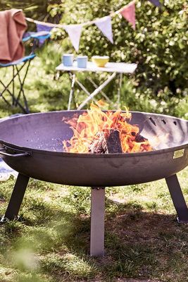 Steel Fire Pits Available In Three Sizes, £120