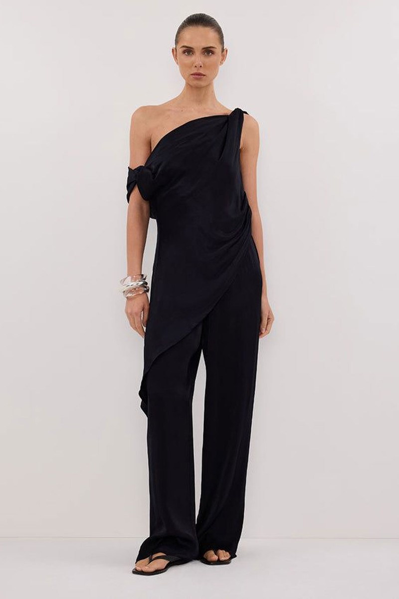 Eve Ink Asym Satin Top from Dissh