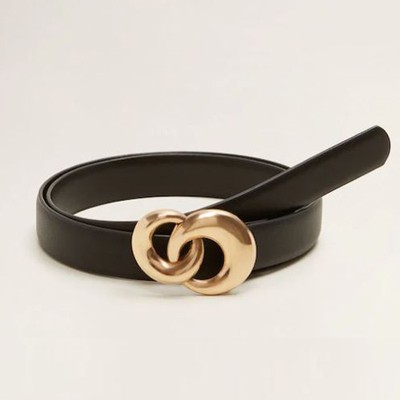 Rounded Buckle Belt from Mango