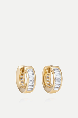 Tutamen Diamond Hoop Earrings 18ct Yellow Gold