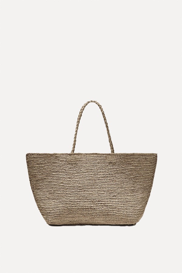 Natural Raffia Shopper Bag