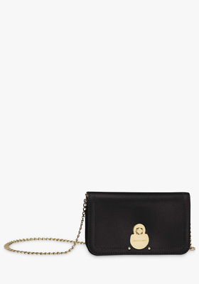 Calvacade Leather Wallet On Chain from Longchamp