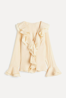 Flounce-Trimmed Blouse from H&M