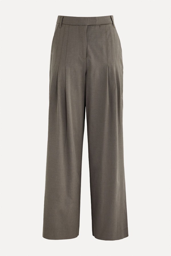 Wide-Leg Twill Trousers from Remain By Birger Christensen