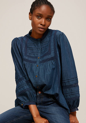 Lucy Denim Blouse from And/Or