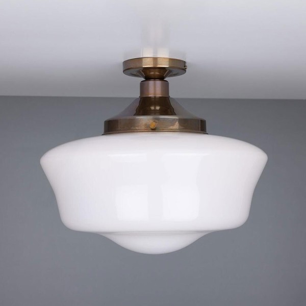 Schoolhouse Traditional Flush Ceiling Light from Mullan 