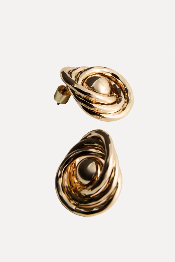Intertwined Knot Earrings from Mango