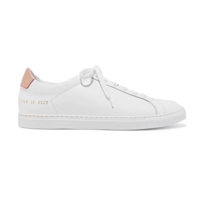 Retro Metallic-Paneled Leather Sneakers from Common Projects