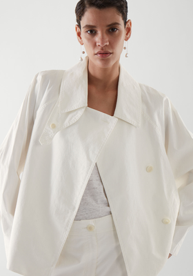 Short Linen Trench Jacket from COS