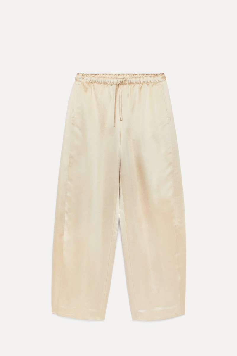 Drawstring Satin Trousers from ARKET