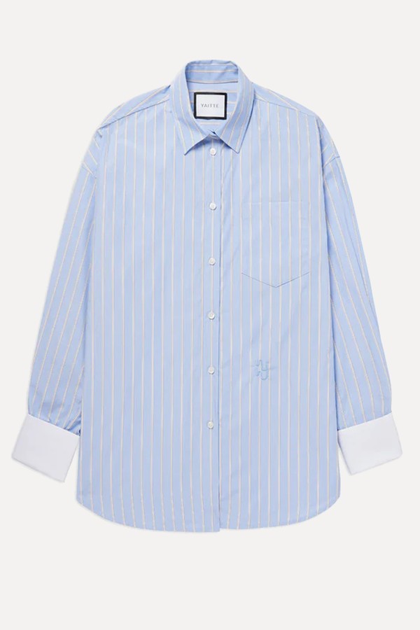 Faro Oversized Blue Striped Shirt from Yaitte