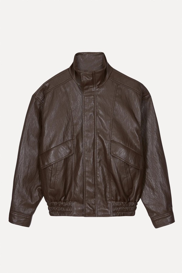 Burland Faux Leather Jacket from The Frankie Shop