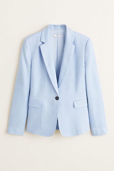 Linen Blazer Suit from Mango