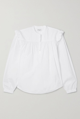 Charline Gathered Ruffled Cotton-Poplin Blouse  from Officine Générale
