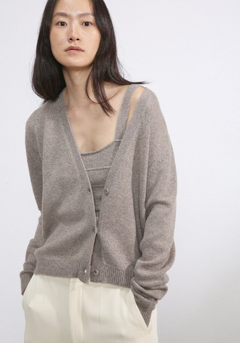 Organic-Cashmere Knitted Bralette from Raey