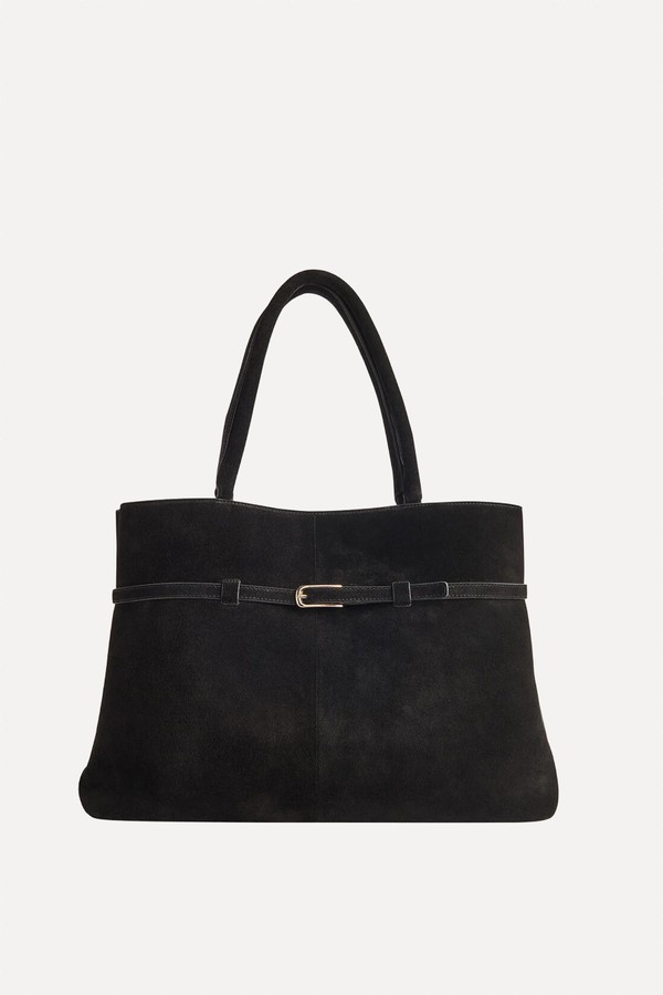 Noelle Suede Buckle Tote Bag from Whistles