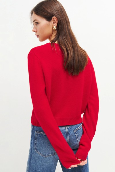 Clara Cashmere Crew Cardigan from Reformation