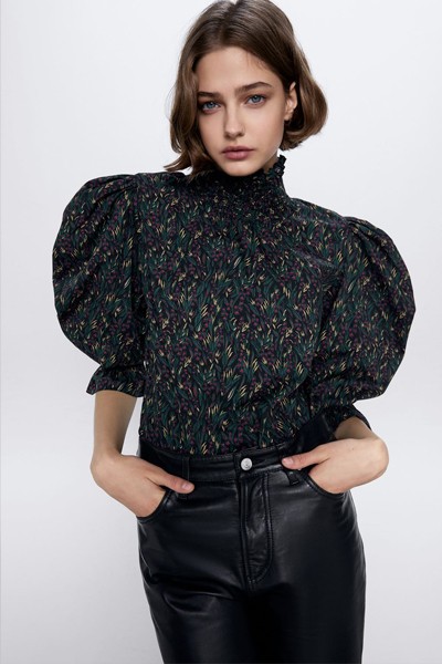 Printed Blouse from Zara