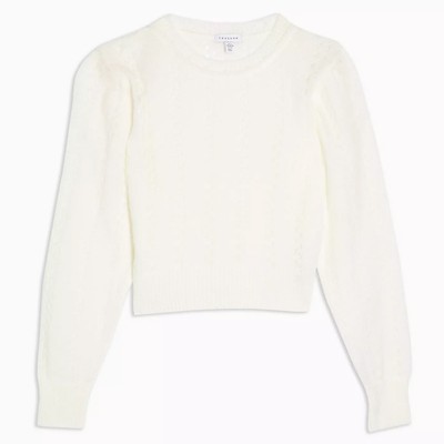 Ivory Pretty Pointelle Jumper