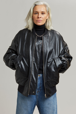 Hane Faux Leather Bomber from The Frankie Shop