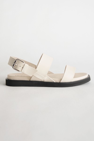 Diagonal Slingback Leather Sandals from & Other Stories