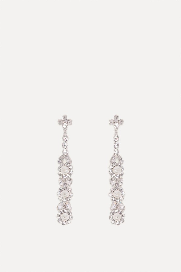 Long Victorian Daisy Floret Earrings from Simone Rocha