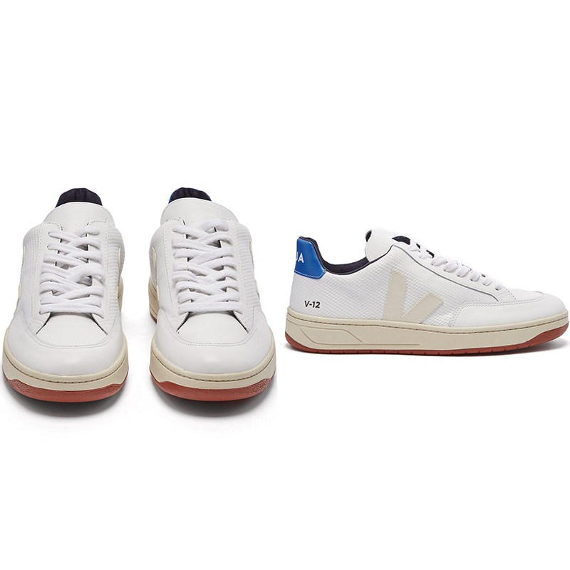 V-12 Low-Top Leather and Mesh Trainers from Veja