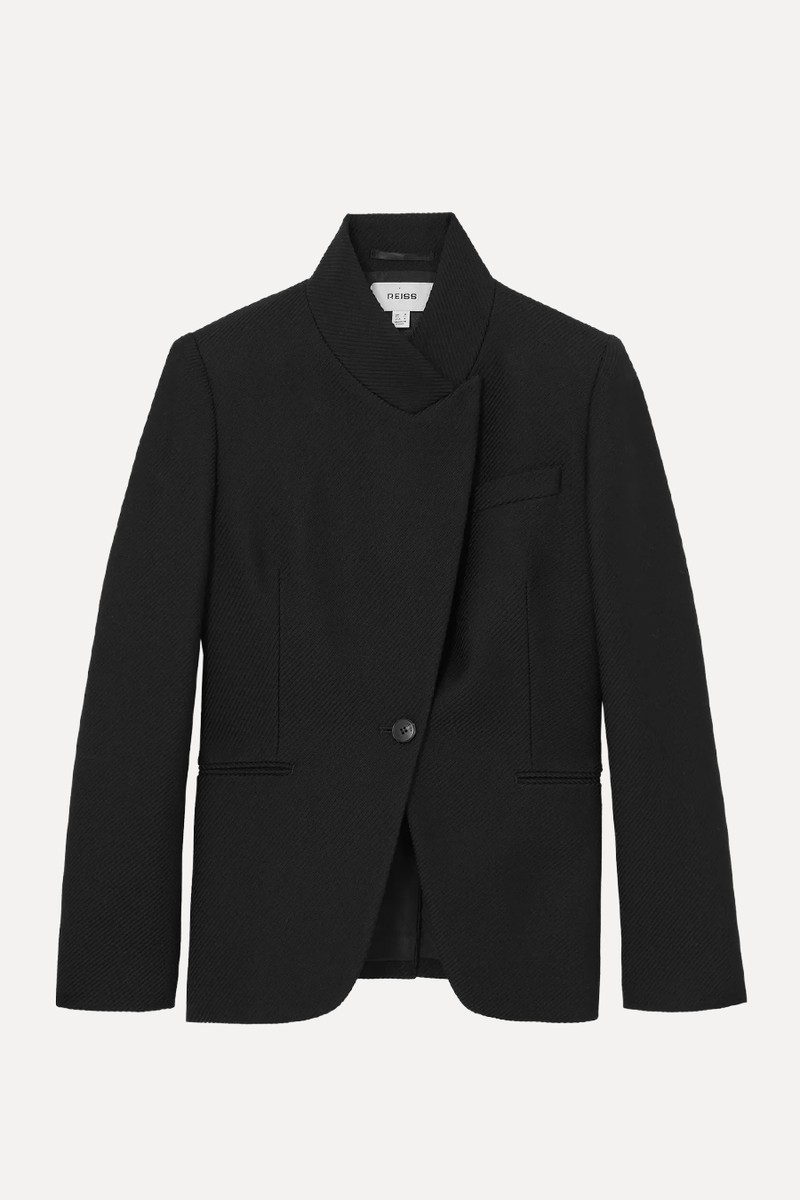 Manon Wrap Wool Blend Blazer
