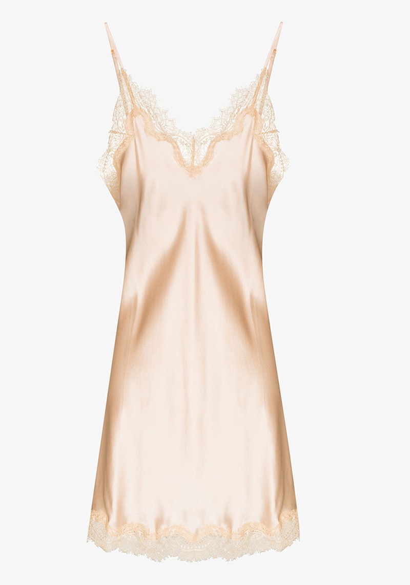 Scarlett Lace Trim Silk Nightdress  from Sainted Sisters