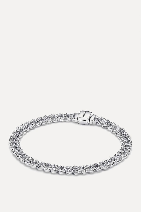 Pavé Cuban Chain Bracelet from  Pandora 