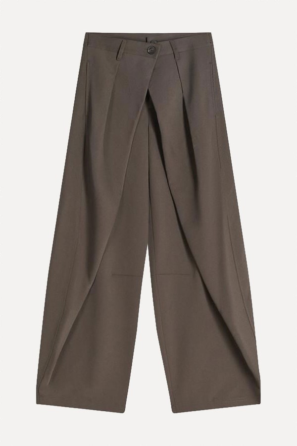 Barrel Trousers With Pleats from Bershka