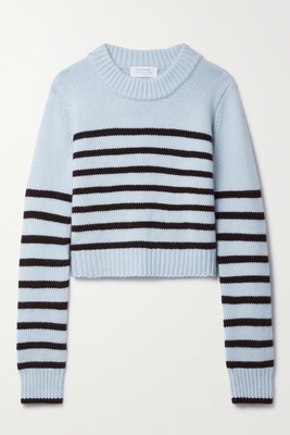 Marina Striped Wool & Cashmere-Blend Sweater from La Ligne