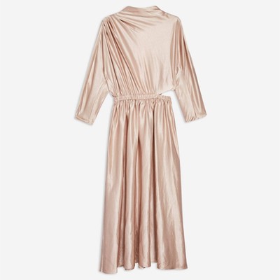 Satin Ovoid Midi Dress