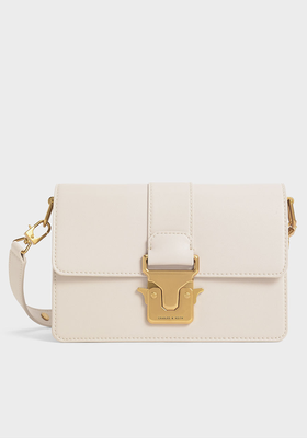 Metallic Accent Shoulder Bag from Charles & Keith