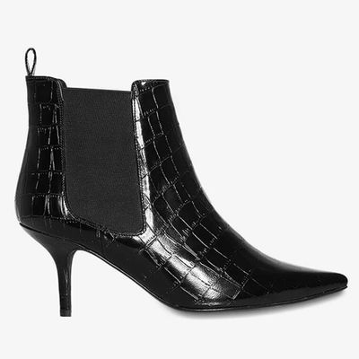 Black Croc Stevie Boots from Anine Bing