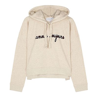 Amour Toujours Hooded Cotton Sweatshirt from Maison Labiche