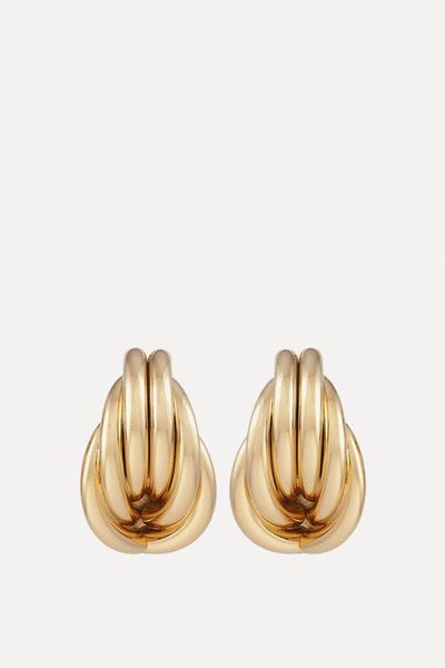 14ct Gold-Plated Lori Stud Earrings from Martha Calvo