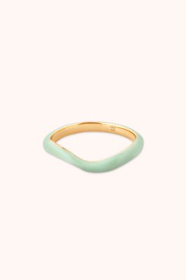 Wave Mint Enamel Ring from Astrid & Miyu