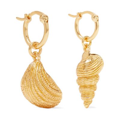 Panama Gold-Plated Earrings from Aurelie Bidermann