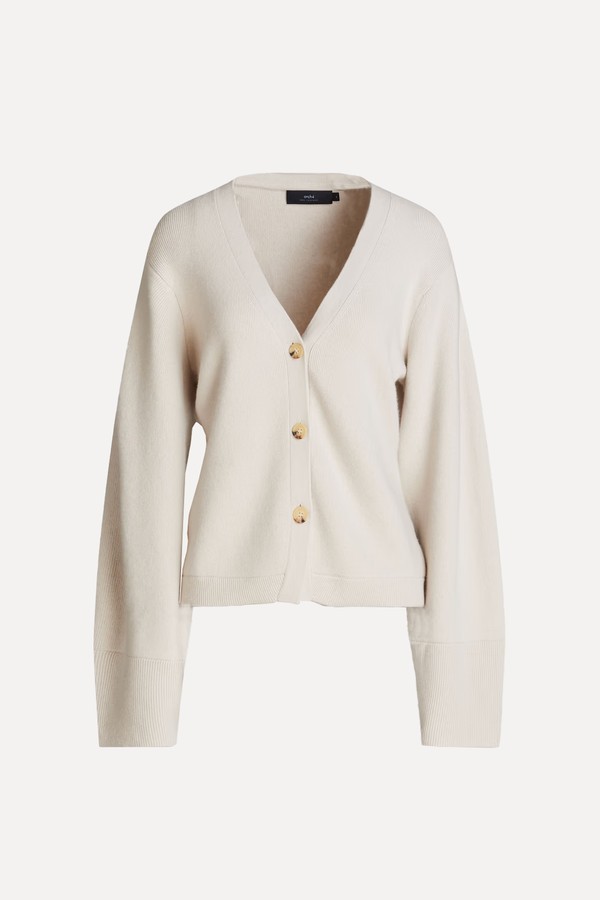 Hyacinth Ribbed Cashmere Cardigan from Arch4